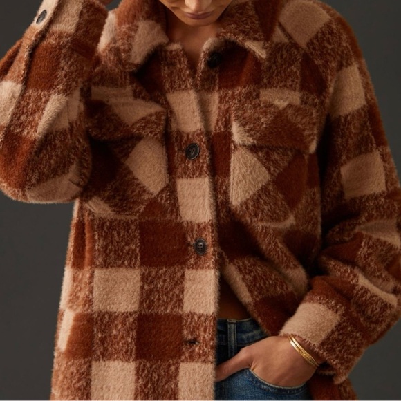 Anthropologie Greylin Checkered Coat - Picture 4 of 17